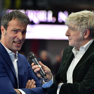 Matteo Battocchio intervistato ad inizio partita (Foto Michele Benda) Matteo Battocchio intervistato ad inizio partita (Foto Michele Benda)