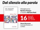 Una riflessione sulla parola con Adriano Patti al Museo Diocesano di Cuneo