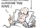 La vignetta di Paparelli è dedicata a Papa Francesco La vignetta di Paparelli è dedicata a Papa Francesco