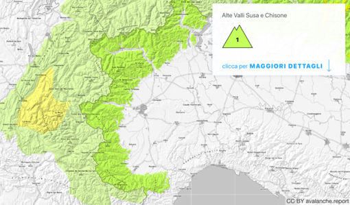 Pericolo valanghe di grado 2-Moderato in quota sui settori di confine settentrionali e occidentali per riscaldamento Pericolo valanghe di grado 2-Moderato in quota sui settori di confine settentrionali e occidentali per riscaldamento