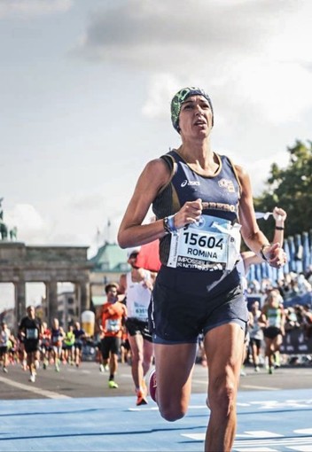Romina Casetta alla maratona di Berlino
