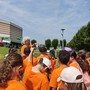L'assessore Roberto Cavallo durante l'evento Spazzamondo ad Alba