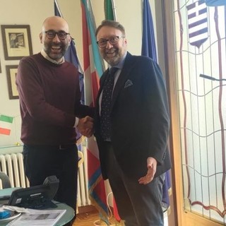 Il presidente Robaldo con il sindaco Piccinelli
