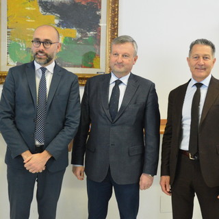 I tre presidenti, da sinistra: Luca Robaldo, Ezio Raviola e Mauro Gola