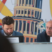 Da sinistra l'assessore regionale alla Sanità Riboldi con Livio Tranchida