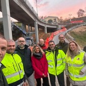 Il sopralluogo al ponte sulle Rocche di Montaldo Roero