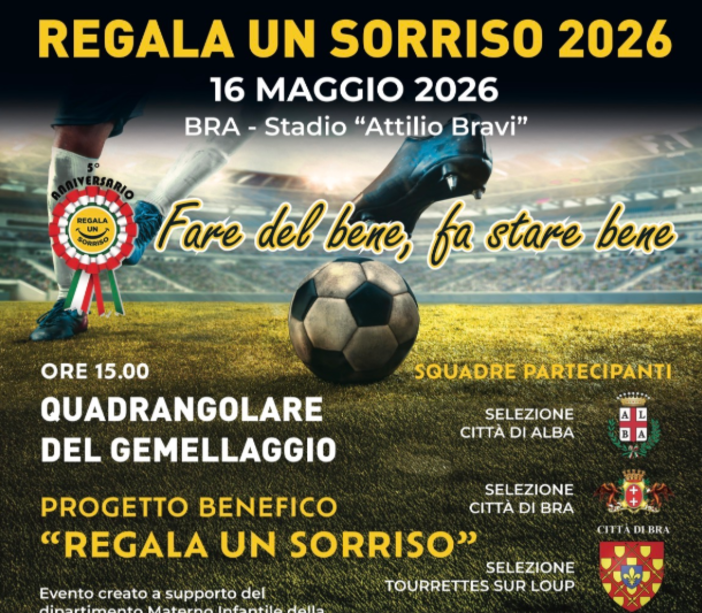 Bra in campo per il “Torneo del Sorriso”: calcio, amicizia e beneficenza