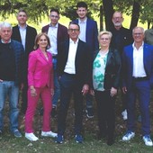 La squadra di candidati del nuovo sindaco sommarivese Marco Pedussia