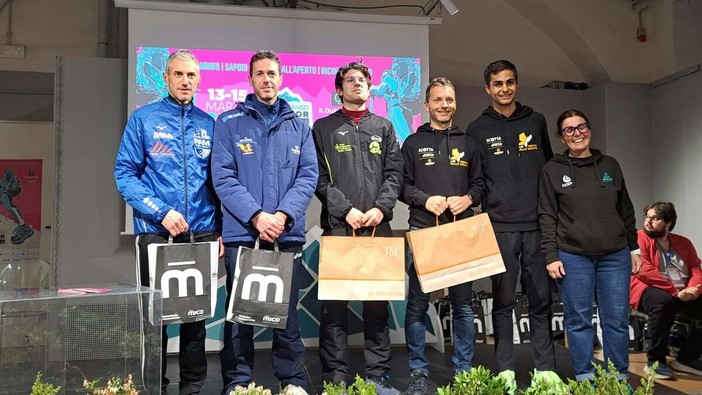 Il podio assoluto maschile di Saluzzo