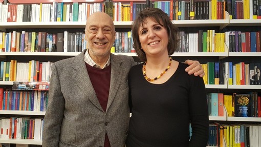 Silvia Gullino con fra Luca Isella, scomparso lo scorso 1° maggio
