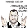 La rielezione di Salvini nella vignetta di Danilo Paparelli