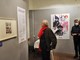 Il critico d'arte e Onorevole Vittorio Sgarbi in visita alla mostra