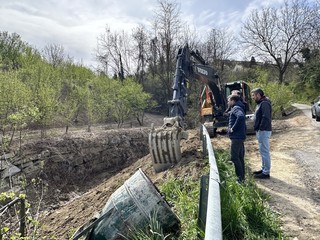 Le opere che stanno interessando il rio Misureto Le opere che stanno interessando il rio Misureto