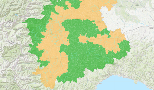 Le zone arancioni previste per oggi, domenica 4 aprile, dal Semaforo Antismog