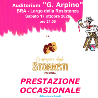 "Prestazione occasionale" sul palco dell'Arpino di Bra: la commedia premiata che sostiene i bambini del Benin