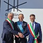 Il sindaco di Gibellina Salvatore Sutera, il presidente del Libero Consorzio Comunale di Trapani Salvatore Quinci e il sindaco di Alba Alberto Gatto