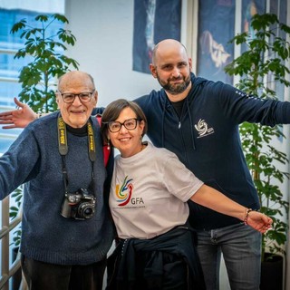 Simona Vergano con Antonio Buccolo e il vicepresidente Alessandro Porcu