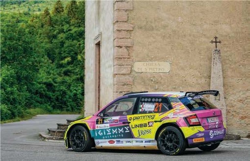 Nella foto Sara Carra su Skoda Fabia Rally2 Evo Nella foto Sara Carra su Skoda Fabia Rally2 Evo