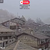 Nevicata in corso a Elva