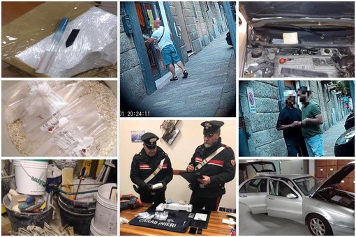Le immagini relative all'indagine diffuse dalla Compagnia Carabinieri di Savona
