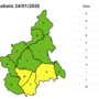 Allerta gialla per neve su Cuneese e valli Tanaro, Belbo e Bormida Allerta gialla per neve su Cuneese e valli Tanaro, Belbo e Bormida