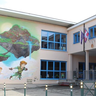 Il complesso della scuola Coppino ad Alba Il complesso della scuola Coppino ad Alba