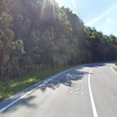 Foto da Google maps del chilometro 101 della SS 20, quello interessato dagli eventuali distacchi Foto da Google maps del chilometro 101 della SS 20, quello interessato dagli eventuali distacchi