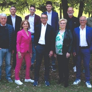 La squadra di candidati del nuovo sindaco sommarivese Marco Pedussia