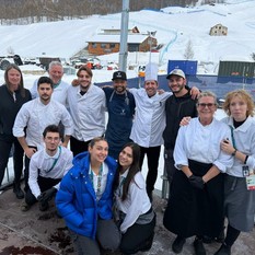 Il team degli chef di Stefano Paganini a Livigno Il team degli chef di Stefano Paganini a Livigno