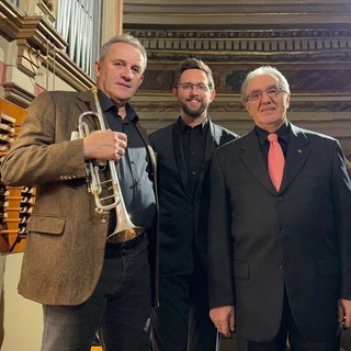 Il Musical Trio formato dal tenore Michelangelo Pepino, dal trombettista Marco Bellone e dal pianista Lorenzo Martini