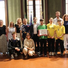 Asd Alba Shuttle Badminton campioni nazionali dei Nuovi Giochi della Gioventù, la targa di riconoscimento in Comune