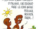 Con agosto inizia l'esodo per le vacanze: la vignetta di Paparelli