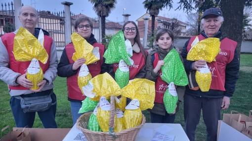 In foto i volontari Ail in azione In foto i volontari Ail in azione