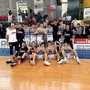 La squadra albese dopo la vittoria con Livorno