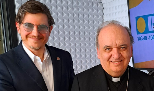 Il vescovo di Alba, monsignor Brunetti, ospite di Dieghito