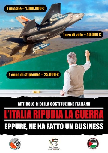 Volantini per la pace in tutta la Granda dal 1° maggio