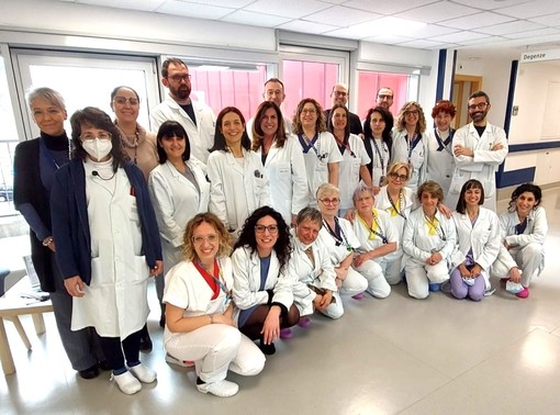 Lo staff di medici e infermieri dell'Oncologia di Verduno