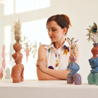 La curatrice della mostra Valeria Radkevych