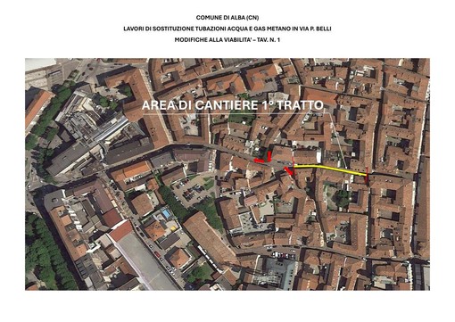 Alba, cantiere in via Pietrino Belli: lavori su acqua e gas fino a settembre Alba, cantiere in via Pietrino Belli: lavori su acqua e gas fino a settembre