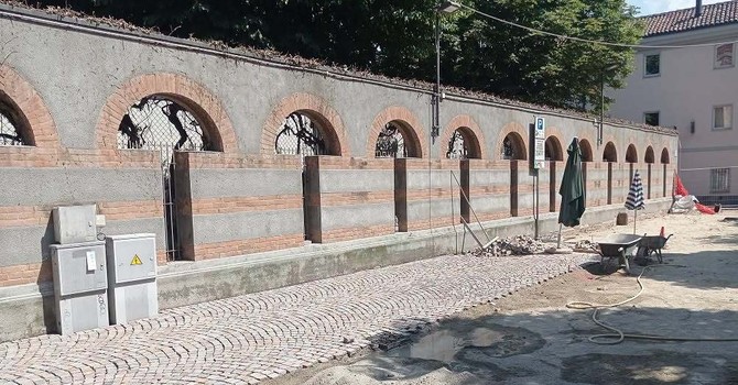 Il secondo cantiere ha riguardato via Accademia Il secondo cantiere ha riguardato via Accademia
