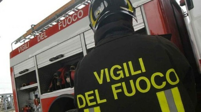 Principio d’incendio a Neviglie, in fiamme una legnaia in località Tinella