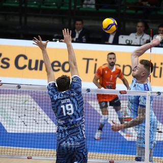 Un attacco di Zaytsev nella gara di andata