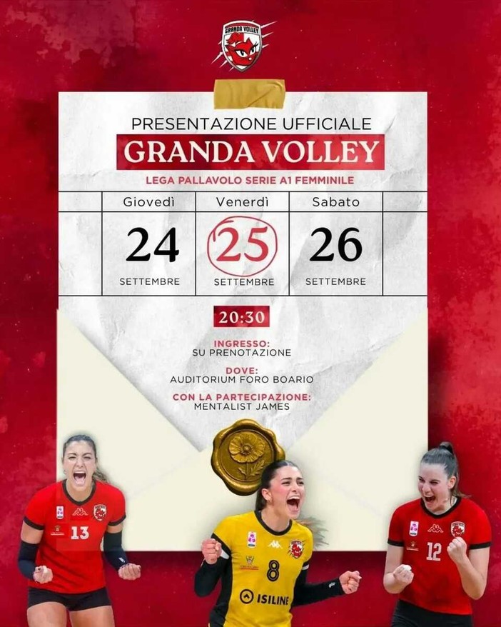 PALLAVOLO A1F / Granda Volley si presenta: venerdì 25 all’Auditorium Foro Boario la serata ufficiale delle Gatte PALLAVOLO A1F / Granda Volley si presenta: venerdì 25 all’Auditorium Foro Boario la serata ufficiale delle Gatte