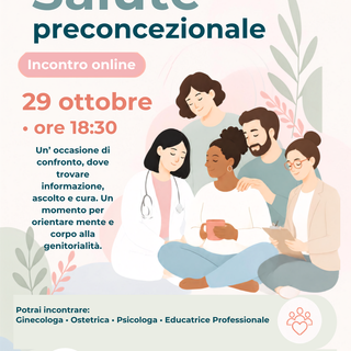 Salute preconcezionale, un webinar dell'Asl Cn2 per prepararsi alla genitorialità Salute preconcezionale, un webinar dell'Asl Cn2 per prepararsi alla genitorialità