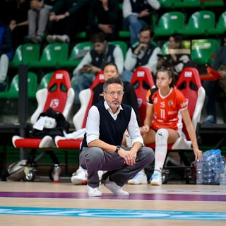 Coach François Salvagni in un momento del match (foto di Danilo Ninotto)