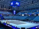 Un'immagine degli allenamenti degli Atp Finals di Torino Un'immagine degli allenamenti degli Atp Finals di Torino