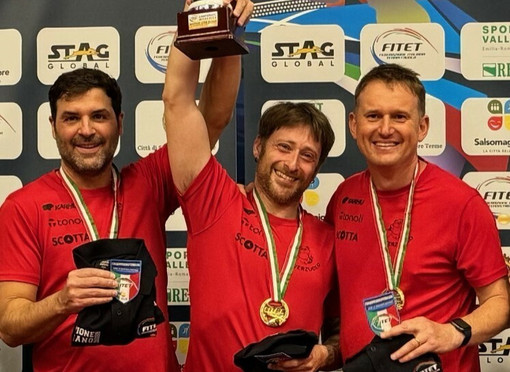 Da sinistra: Anastasios Riniotis, Alessandro Soraci, Mattia Garello