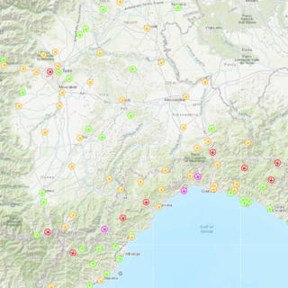 Nella mappa di Arpa la rilevazione dei forti venti registrati da ieri sulla nostra provincia Nella mappa di Arpa la rilevazione dei forti venti registrati da ieri sulla nostra provincia