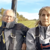 Giovanni Aimo e Adele Gesso in un frame di video realizzato da Gianni Scarpace