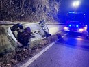 Bastia Mondovì: auto fuori strada sulla provinciale 12